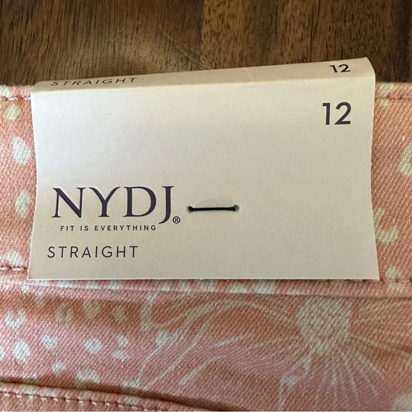 NYDJ Marilyn Straight Leg Ankle Pants Mirage Leopard Womens Size 12 NWT - Picture 11 of 12